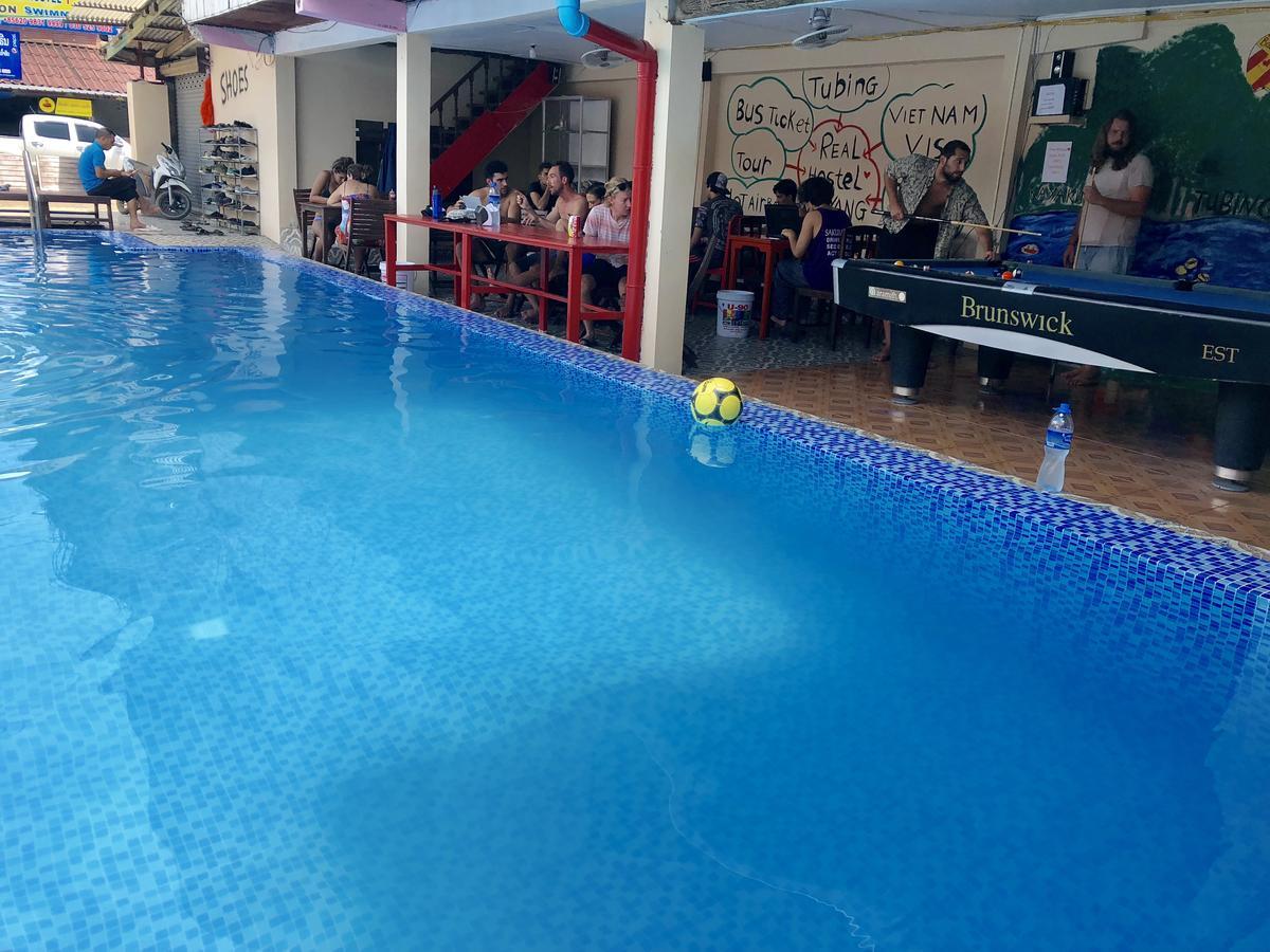 Real Vang Vieng Backpacker Hostel Kültér fotó